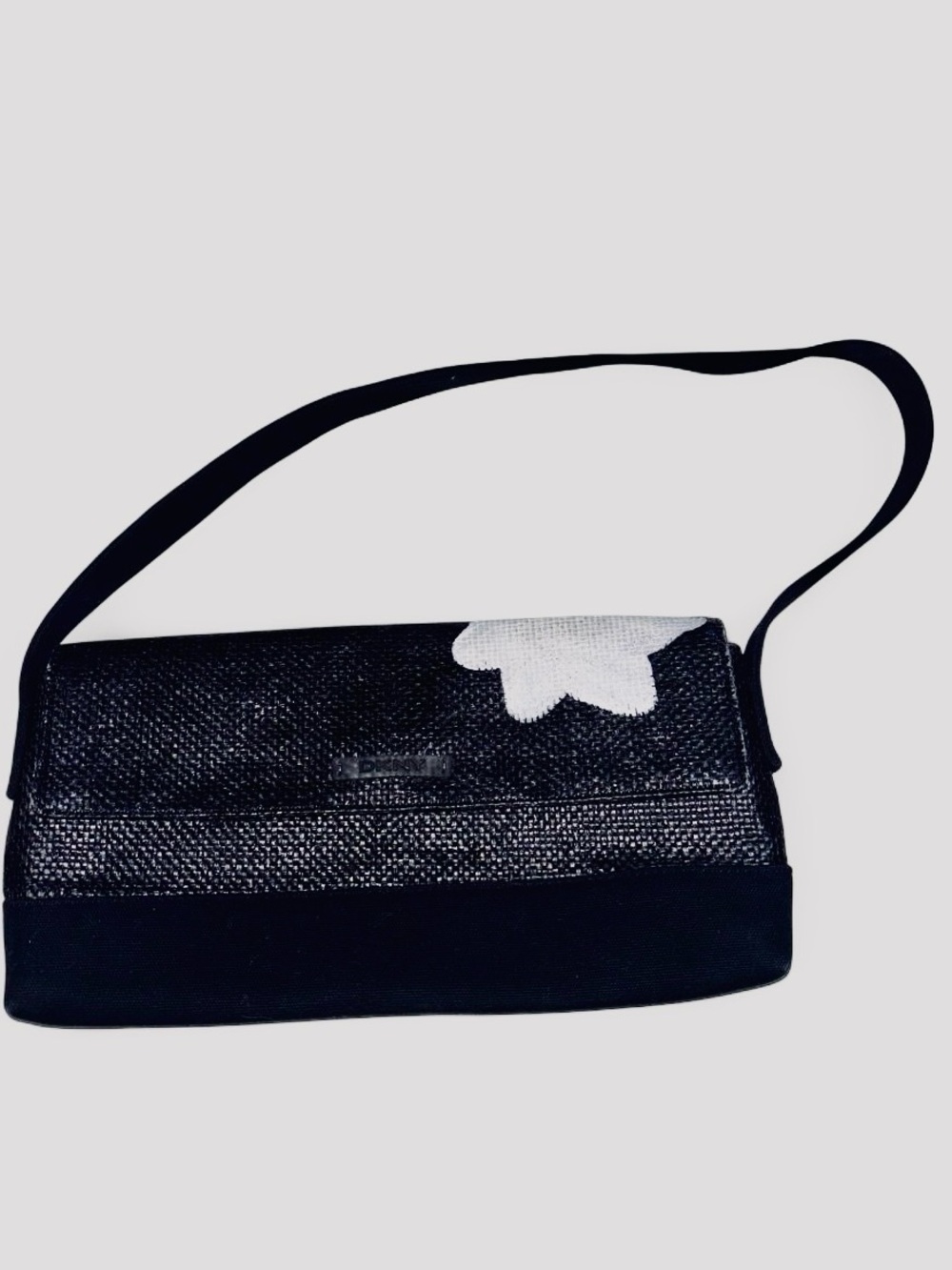 DKNY BLACK Woven Shoulder Bag